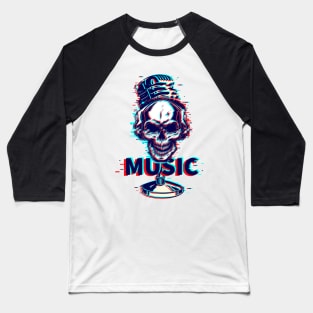 Skull Music Festival Baseball T-Shirt